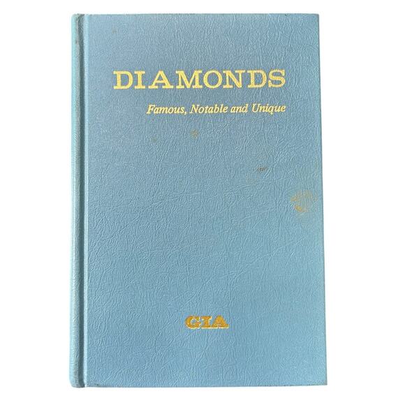 Vtg book GIA- Diamonds Famous Notable and Unique-1974 Blue Cover, preowned - Picture 1 of 5